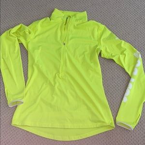 Neon Nike half zip